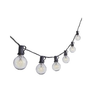 G40 Globe String Lights with 100 FT Black Cord for Lantern, Pergola, or Balcony Lighting