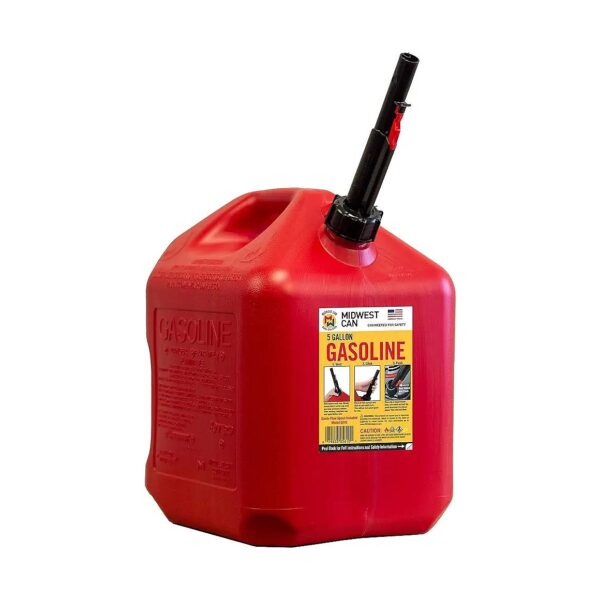 Gallon EPA and CARB Compliant Gas Can and Flame Shield