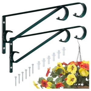 Garden Plant Hangers 2 Pack 5 Inch Metal Hanging Hooks for Potted Plants