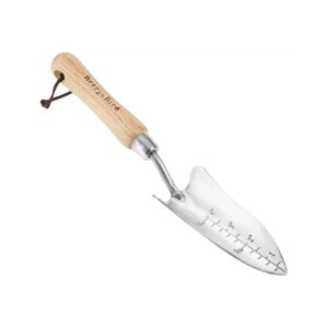 Garden Stainless Steel Potting Hand Trowel with Wooden Handle for Planting and Gardening