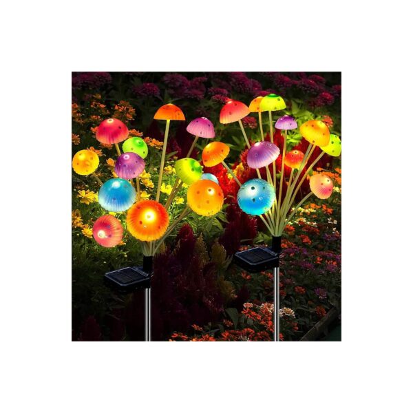 Gardeners Delight - Solar Powered Mushroom Stake Lights