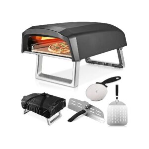 Gas-Operated Pizza Oven for Outdoor Pizzas with Pizza Oven Door