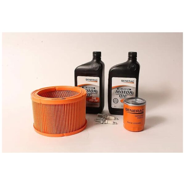 Generac 5W30 Synthetic Oil and Maintenance Kit for Generac 760-990 EXT Pre-2013 Engines