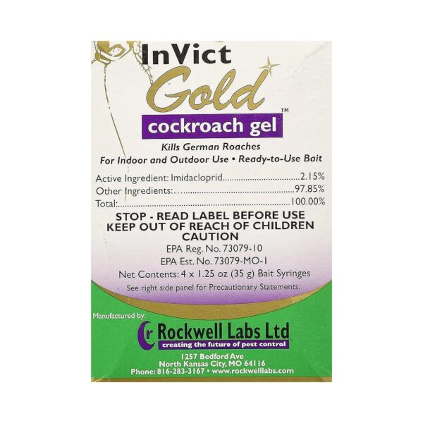 German Roach Control Bait Gel with 35 Grams per Tube, 4 Tubes per Box