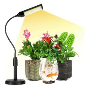 Gooseneck Plant Light for Small Plants 360 Degree Adjustable Height Min 13 Max 18 Inch