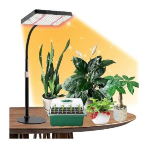 Grade LED Grow Light for Indoor Plants, Adjustable Height and Daisy Chain