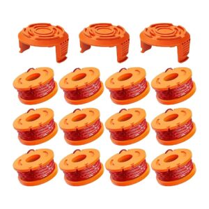 Grade Trimmer Spool with Spool Cap Covers for Easy Storage and Maintenance