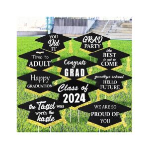 Graduation Party Yard Signs 10 Piece Set