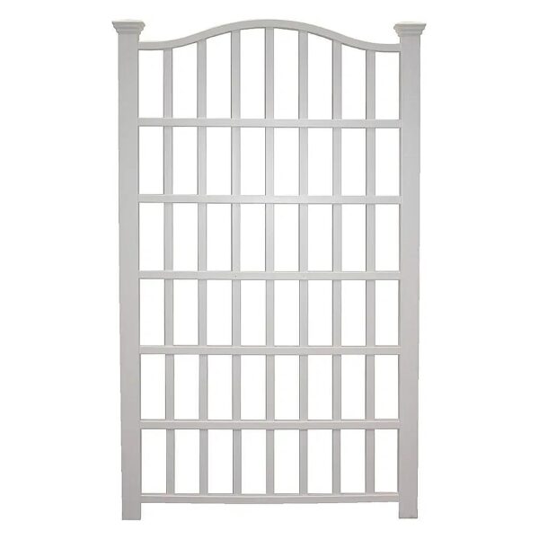 Grande Vinyl Trellis 54 Width x 90 Height White 20 Year Warranty