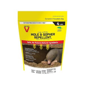 Granule Form Mole Gopher Repellent with Resealable Bag 64 Ounces