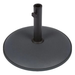 Gray Cement Patio Umbrella Base for 44 Pound Outdoor Furniture