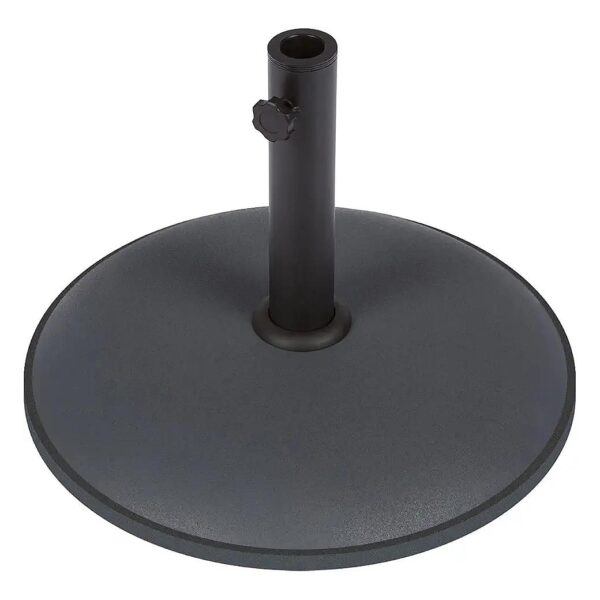 Gray Cement Patio Umbrella Base for 44 Pound Outdoor Furniture