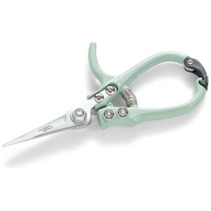 Green Ergonomic High Carbon Steel Gardening Shears