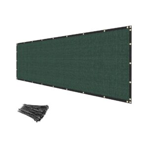 Green Mesh 6x25 Foot Chain Link Fence Screen Cover for Patio and Backyard Use