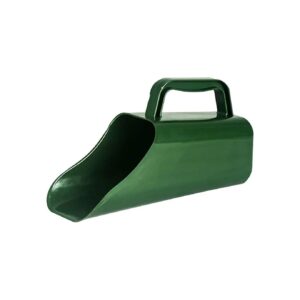 Green Plastic Hand Shovel with Ergonomic Handle for Gardening and Indoor Use