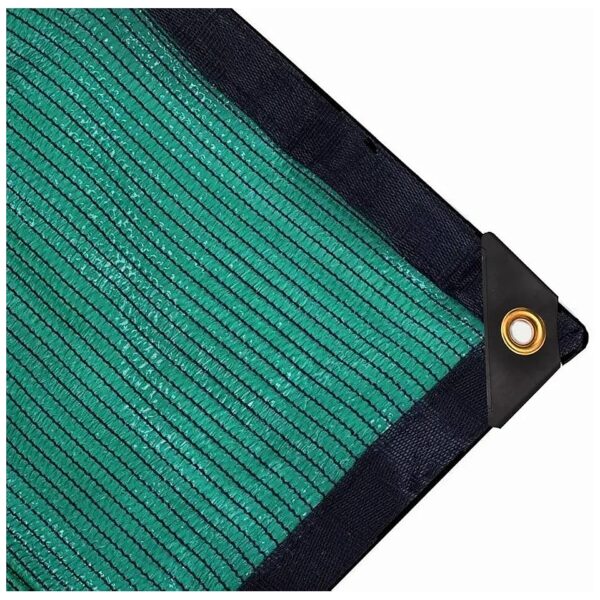 Green Shade Cloth with Grommets for Patio, Plants, and More, 12ft x 8ft