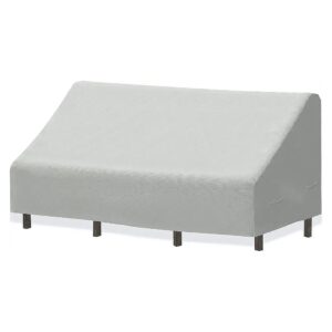 Grey 3-Seater Patio Sofa Cover, 79 x 38 x 29 Inches - Water-Repellent and Rip Resistant