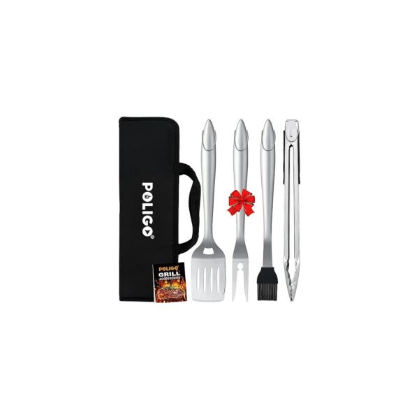 Grill Accessories Set with BBQ Tools for Camping and Outdoor Cooking