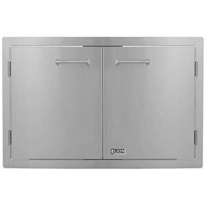 Grill Unit with Brushed Stainless Steel Finish and Double Door Access