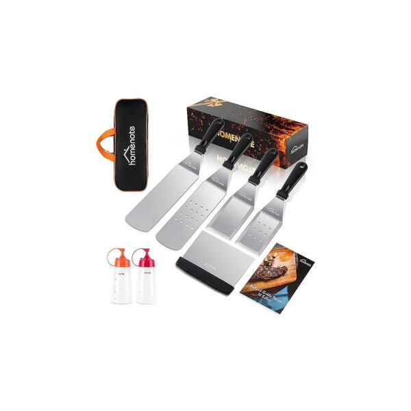 Grilling and Camping Accessories Kit with Thick Stainless Steel and Ergonomic Handles