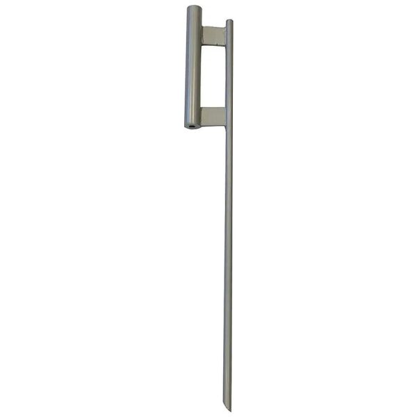 Ground Spike with 20 Inch Spike and Flag Pole Holder for Stability