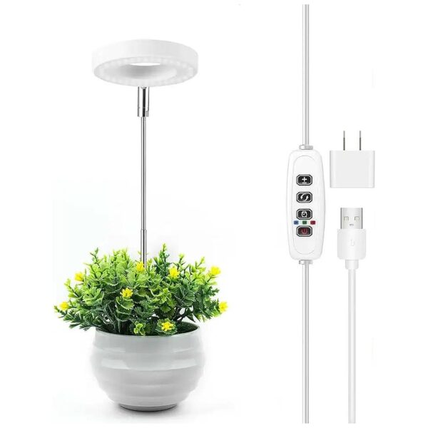 Grow Light for Small Plants with Automatic Timer and 10 Dimmable Brightness Levels