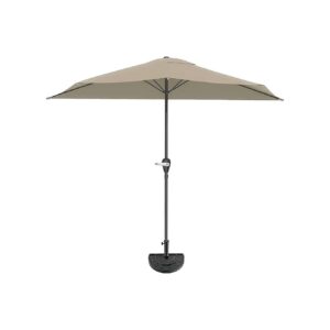 Half Umbrella with Vented Canopy for Sturdy and Comfortable Shade Sand