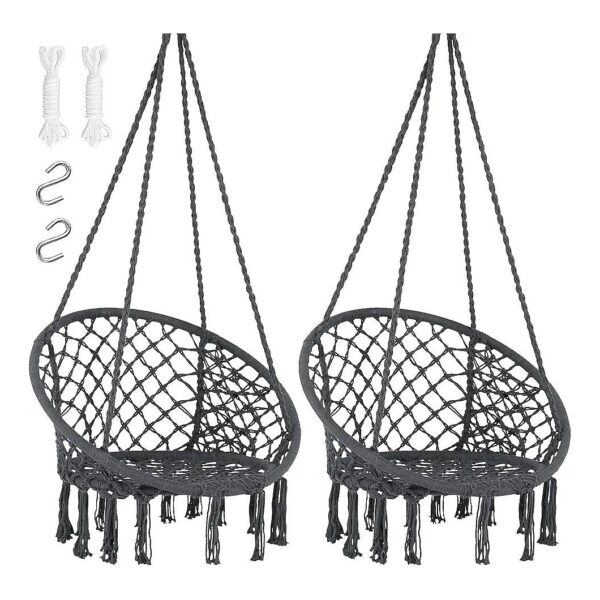 Hammock Chair with Unique Design and Breathable Mesh Rope Swing