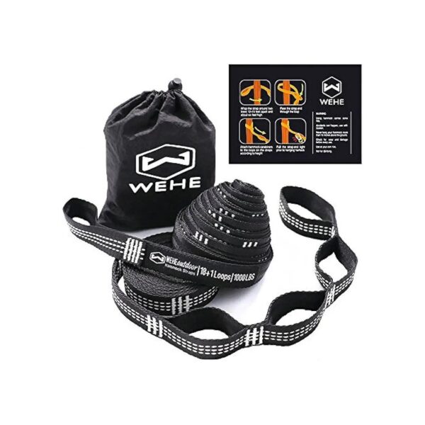 Hammock Straps with 2000LBS Breaking Strength and 36 Loops for Heavy Duty Use