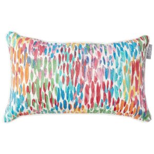 Handcrafted Blue Polyester Throw Pillows for Indoor and Outdoor Spaces