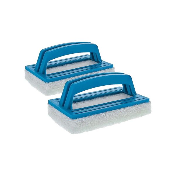 Handheld Pool Brush 2 Pack for Scrubbing Tile and Grout