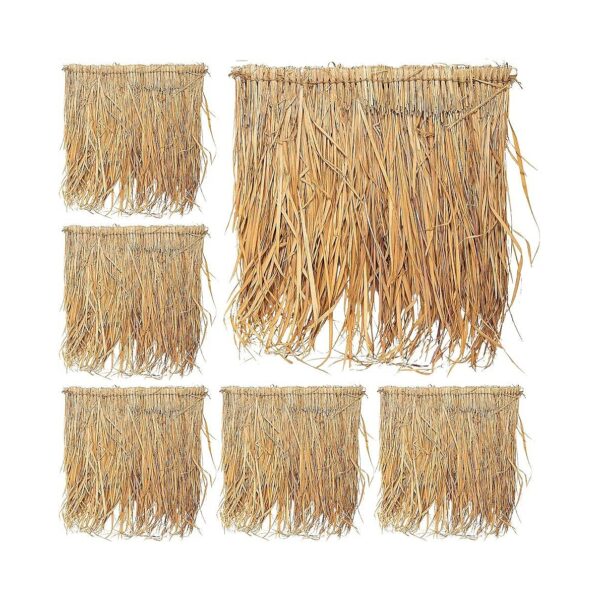 Handwoven Palm Thatch Roof Covers for Tiki Bars, Palapas, and Outdoor Decor