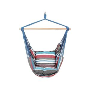 Hanging Hammock Chair with Wide Seat and Two Cushions for Ultimate Comfort