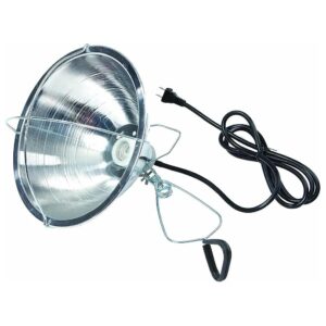 Heat Lamp for Baby Chicks Brooder Coop Egg Incubation Kit Silver