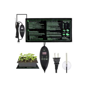 Heat Mat with Thermostat and Timer Controller for Maintaining Optimal Plant Temperature