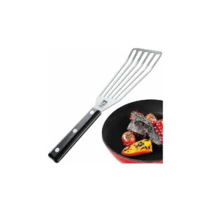 Heat Resistant Slotted Cooking Spatula with Anti-Scratch ABS Handle for Safe Handling