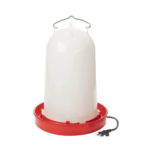 Heated Poultry Waterer with Easy Transport Handle and 3-Gallon Capacity