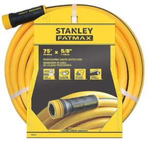 Heavy Duty 500 PSI Burst Strength Water Hose 75ft x 5/8 Inch Professional Grade