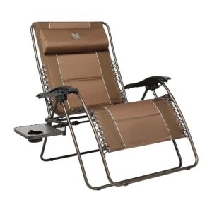 Heavy Duty 500-Pound Capacity Zero Gravity Lounge Chair for Outdoor Camping