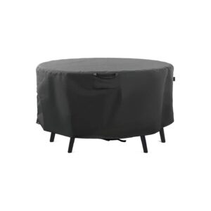 Heavy Duty 600D Polyester Waterproof Outdoor Patio Table Cover for Round Furniture