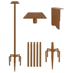 Heavy Duty Bird House Pole Mount Kit with Adjustable Height for Outdoor Use