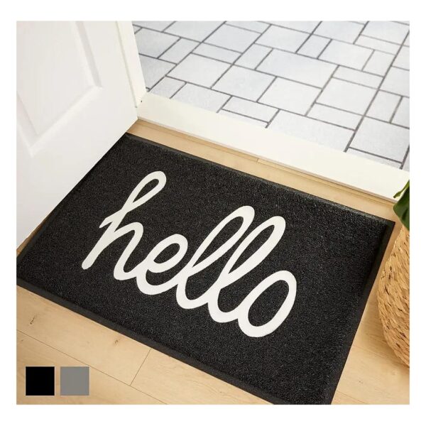 Heavy Duty Entryway Mats with Low Pile Height and Water Resistant Coating