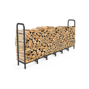 Heavy Duty Fire Log Stacker with Adjustable Shelves for Indoor Outdoor Fireplace Use