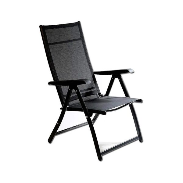 Heavy Duty Folding Arm Chair with Zero Gravity Positioning and 400lbs Capacity