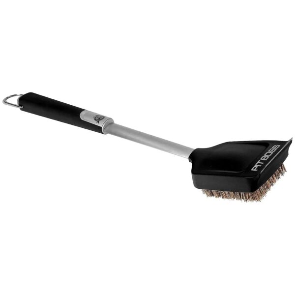 Heavy Duty Grill Brush with High-Temperature Handle and Stainless Steel Construction