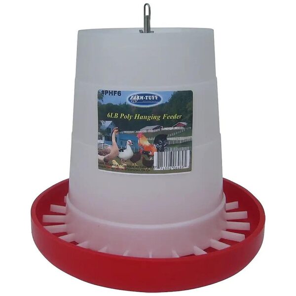 Heavy Duty Hanging Poultry Feeder for Chickens and Ducks with Customizable Flow Rates