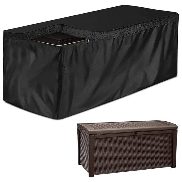 Heavy Duty Oxford Fabric Patio Storage Deck Box Cover with Waterproof Coating