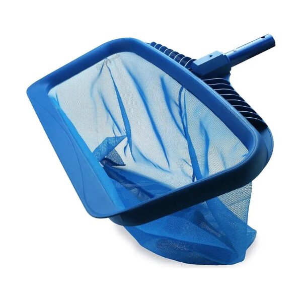 Heavy Duty Pool Leaf Rake with Fine Mesh Net Bag for Effective Cleaning