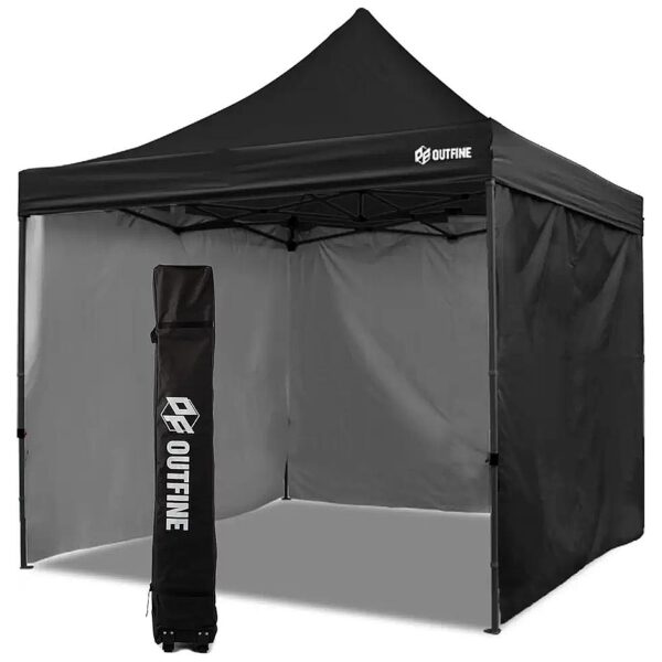 Heavy Duty Pop Up Canopy Tent with 3 Side Walls and Instant Shade