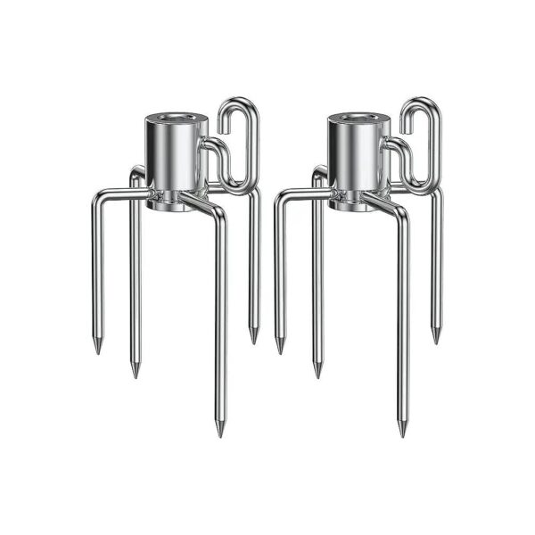 Heavy Duty Rotisserie Spit Roast Forks for Hexagon and Square Rods